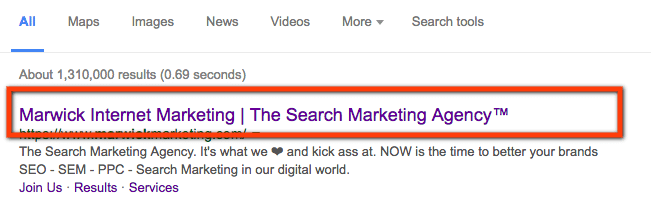 page title seo